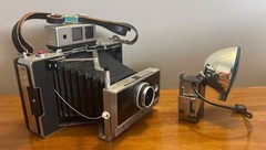 Vintage Polaroid 250 Land Camera Case Flash Timer Filter Bulbs Lot