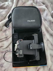 Polaroid Square Shooter2 Minute Maker Kit- Black Camera & Black Case