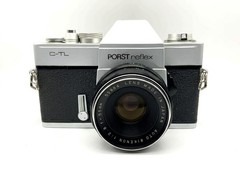 Porst Reflex C-TL + Rikenon 55mm f/2.8 Kit Set 35mm SLR Lens M42 Silver, Good