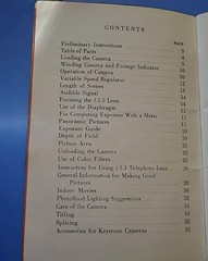 KEYSTONE MOVIE CAMERA 16mm Care & Operation 35 Page Booklet Model A-3 f3.5 f1.5