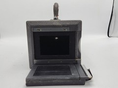 Vintage Folmer Graflex Finger Print Camera w/ Wood Case, Old Film Etc. *READ*