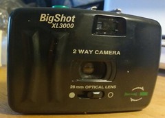 Vintage Big Shot XL3000 35 MM 2-Way Camera 28 MM Optical Lens Great Kids Starter