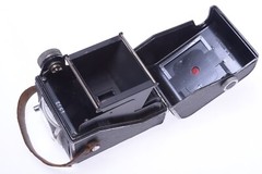 ✅ ISING PUCKY I PSUEDO TLR BOX CAMERA 6X6CM 120 ROLL FILM 80MM LENS