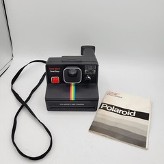 Polaroid Time-Zero One Step Rainbow Striped Polaroid Land Camera