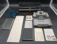 Vintage Polaroid Automatic 103 Land Camera Case & Assessories Lot