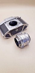 Vintage EXA II camera + carl zeiss jena tessar 2.8/50 lens