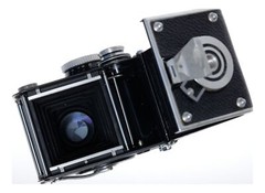 Tele Rolleiflex Type 1 6×6 Film TLR Camera Sonnar f/4 135mm Serviced