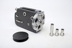 Kodak K-100 Turret K100 16mm Cine Film Camera+3- Finders 15mm/25mm/152mm++Works