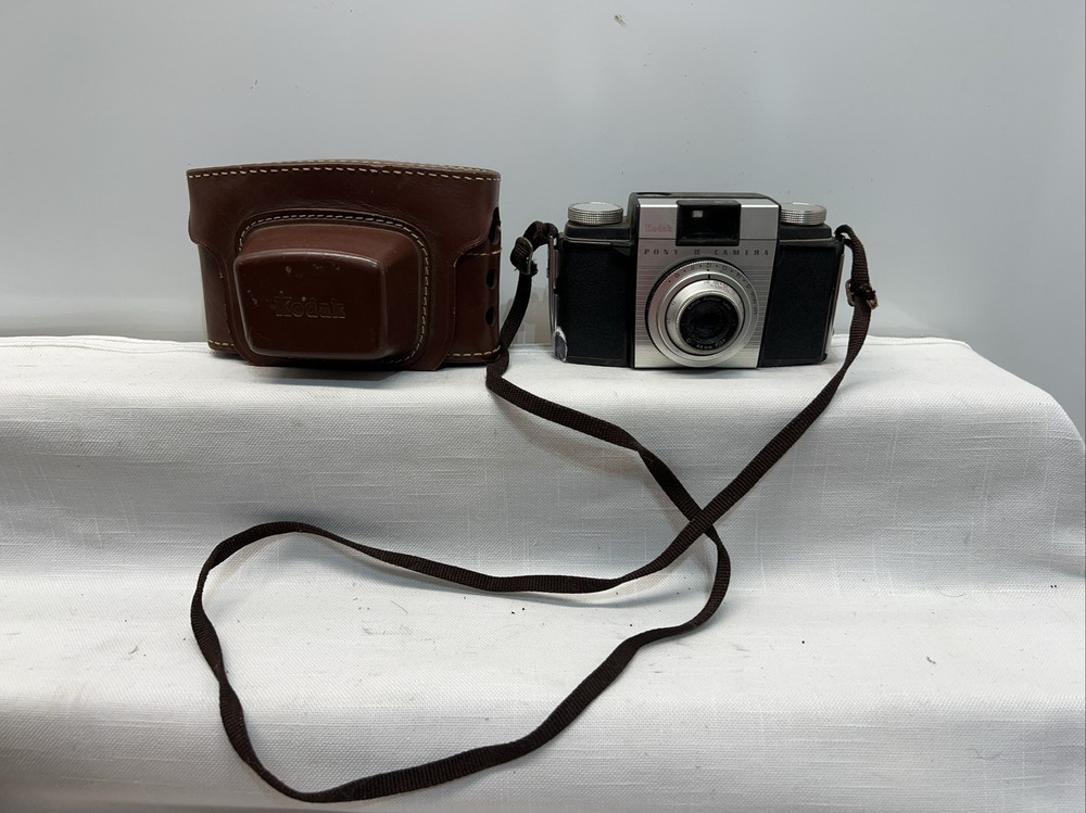Kodak Pony II 35mm Camera with Case and Strap Anastar – Vintage Untested