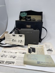 Vintage Polaroid 340 Land Camera W/ Case & Accessories UNTESTED