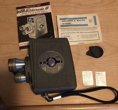 DeJur Eldorado III 8mm Film Cine Movie Camera W/ Case And Manual Untested