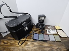 VTG Cosina Computer CT7 SLR 35mm Film Point & Shoot Camera With Extras Untested
