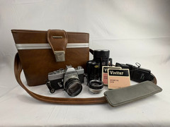 Vintage 35mm Film Photography Bundle — Minolta SR-T 101 Complete Kit