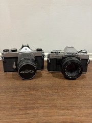 Honeywell Pentax Spotmatic & Minolta X-370 Cameras