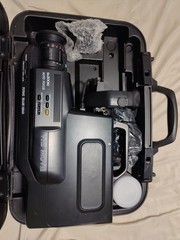 Sears Solid State CCD VHS Movie Camera with Accessories in Case