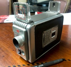 Vintage Kodak Brownie 8mm Film Home movie camera II Mid Century Works! Type 2