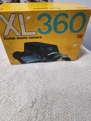 Vintage Kodak XL360 Super 8 Movie Camera Outfit Black Non Reflex USA W/ Box