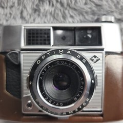Agfa Optima II S Film Camera ProntorMator Color-Apotar 45mm f/2.8 Leather Case