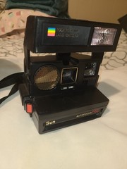 Vintage 1981 Polaroid 600 Land Camera Sun 660 With Carrying Bag