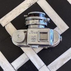 Vintage Tone Toko 25mm f/3.5 Subminiature Film Camera w/ Original Leather Case