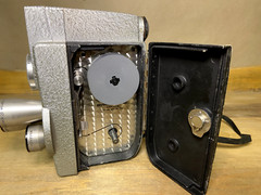 Vintage Revere Eye Matic Spool 8MM Movie Camera Model CA 2 + Case, Untested