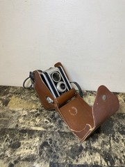 1947 Original 1st Ed KODAK Duaflex Camera w/ Kodak Lens Art Deco Untested