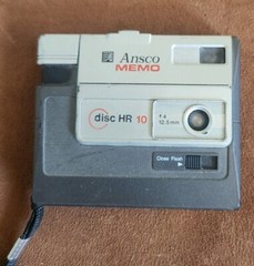 Ansco Memo Disc HR10 Camera Vintage With Case And Strap UNTESTED