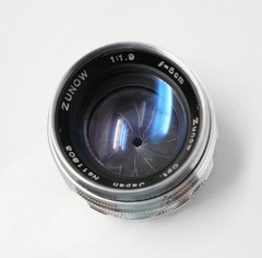 Miranda T Silver SLR Film Camera w/ Zunow 50mm 1.9 Lens, Finder, Case, Manual