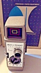 Bell & Howell One Nine Model 220P Sundial Vintage 8mm Movie Camera With Box