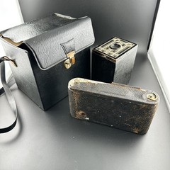 3 Vintage Camera’s Home Decor Very Cool Design LOOK Untested kodak & Brownie