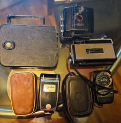 VTG Lot Of 5 Cameras & Accessories . All Untested.