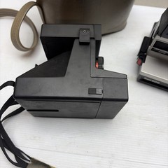 Vintage Polaroid Lot of TWO Camera Sun 600 and Pronto!RF with Case