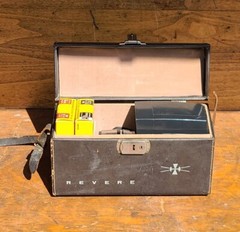 Revere 8mm Model 144 Eye-Matic Power Zoom Film Camera w/ Case
