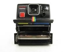Polaroid Rainbow Time-Zero One Step Land Camera (Black) – Instant SX-70 Film