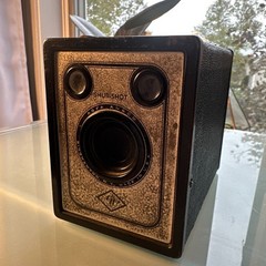 Vintage Affa Ansco 1930s D-6 Shur-Shot Special Box Camera Plenachrome