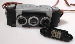 STEREO REALIST WITH 35MM F3.5 LENS W/ CAP AND STRAP, VINTAGE