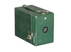 Vintage No. 2 Hawk-Eye Model C Box Camera Green Color