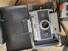 Polaroid 360 Land Camera, Electronic Flash + Charger With Original Hard Case