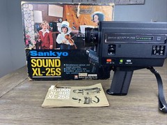 Vintage! Sankyo XL-25S Super 8 movie camera Made In Japan W/Box Manual Free Ship