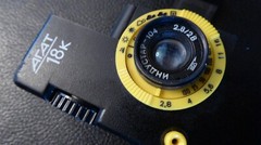 TESTED VIintage AGAT 18 BelOMO half-frame 35mm lens Industar-104 2.8/28mm