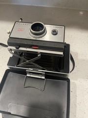 Polaroid Land Camera 101 Black & Automatic 210 Gray Lot w/ Cases, Strap bundle
