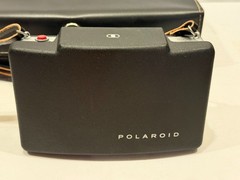 Vintage Polaroid Automatic 100 Land Camera Bundle Case Flash Portrait Kit 581