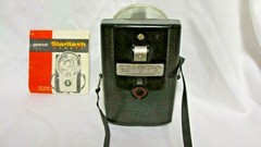 VINTAGE 1950s KODAK STARFLASH CAMERA w/ BULB & OWNERS MANUAL