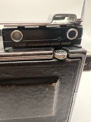 Graflex Speed Graphic 4×5 Folding Camera w/ Prontor-SVS, Polaroid Lens