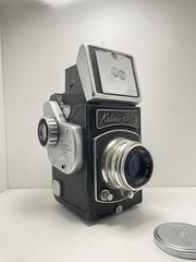 Kalimar Reflex SL 6x6cm SLR camera with Kaligar 80mm f3.5 lens. PARTS! AS-IS!