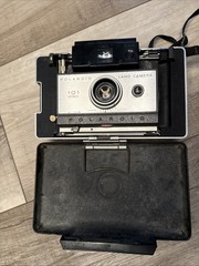 Vintage Polaroid Land Camera 101 Automatic w/ Leather Case – Untested Clean