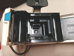 White POLAROID Swinger Model 20 Land Instant Camera For Parts Or Repair