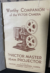 Victor Model 3 16mm Cine Camera Manual Vintage Animatograph Corp 1934 Iowa