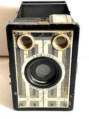 Vintage Kodak Brownie JR. Model SIX-16- Box Camera 1907 – Green Body