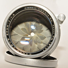 VINTAGE CANON 50mm, f1.5 LENS & RF CAMERA IVSB WITH CASE. BEAUTIFUL & WORKING